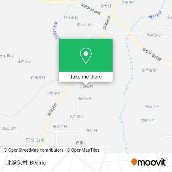 北涧头村 map