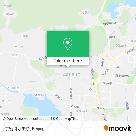 京密引水渠桥 map