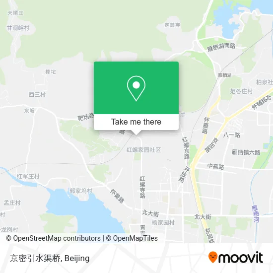京密引水渠桥 map