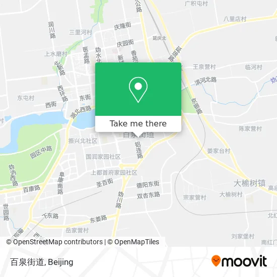 百泉街道 map