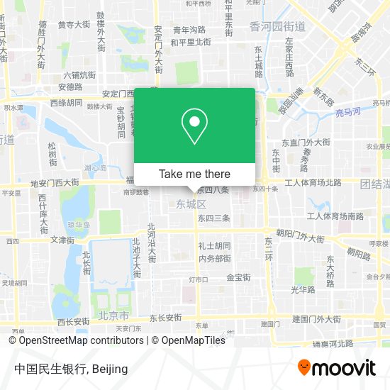 中国民生银行 map