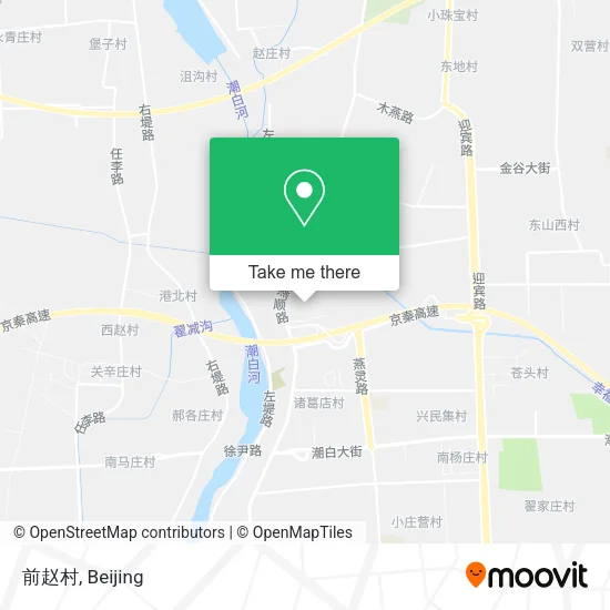 前赵村 map