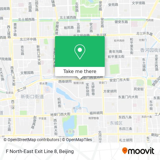 F North-East Exit Line 8 map