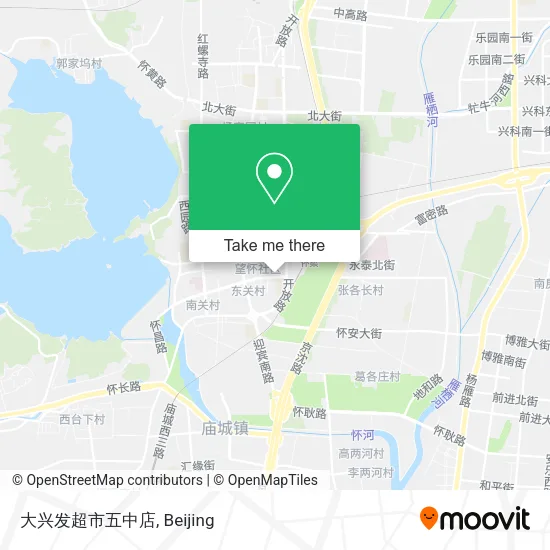 大兴发超市五中店 map