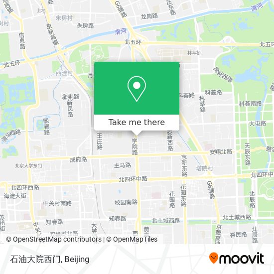 石油大院西门 map