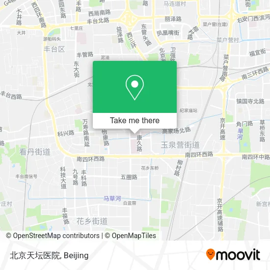 北京天坛医院 map