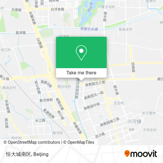 恒大城南区 map