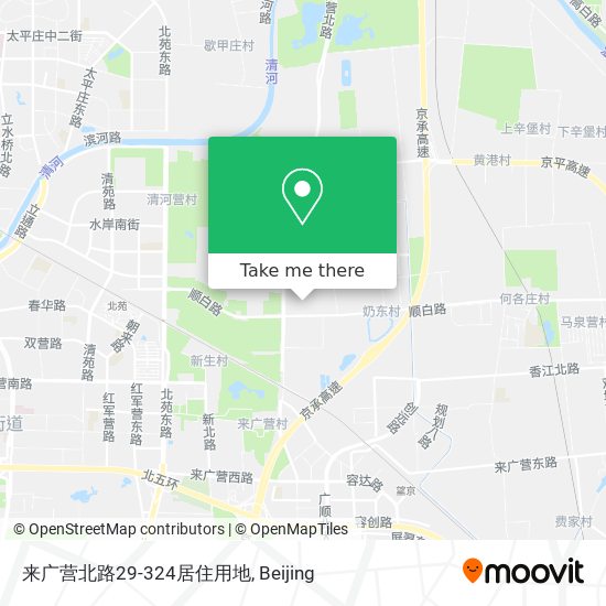 来广营北路29-324居住用地 map
