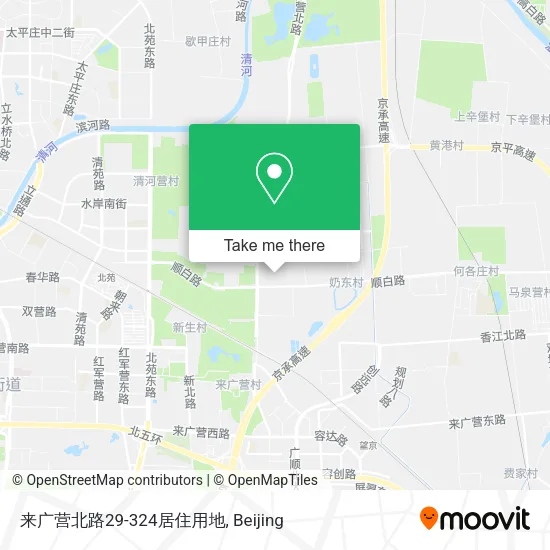 来广营北路29-324居住用地 map