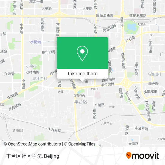 丰台区社区学院 map