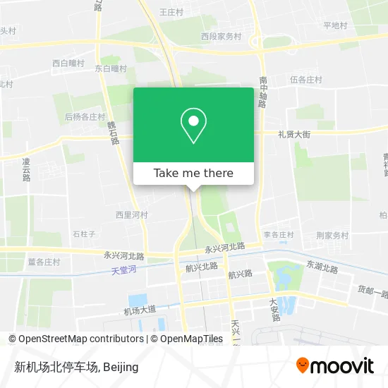 新机场北停车场 map