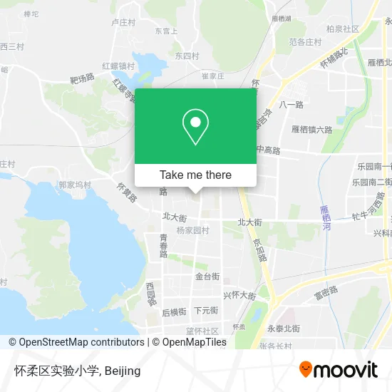 怀柔区实验小学 map