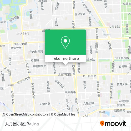 太月园小区 map