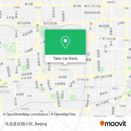 马连道欣园小区 map