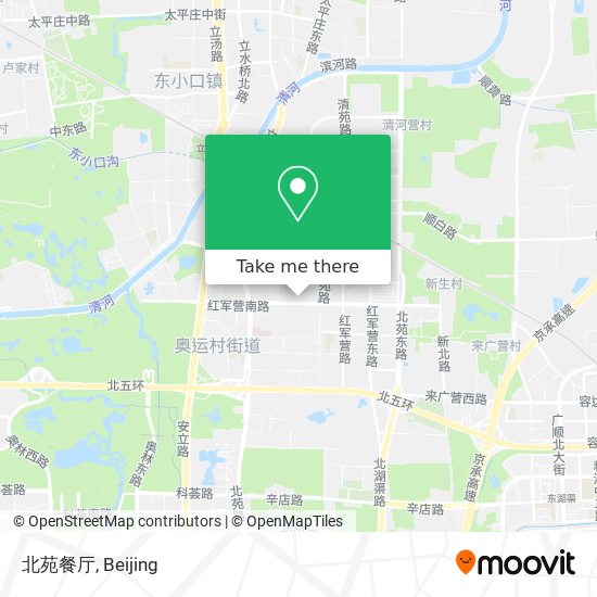 北苑餐厅 map