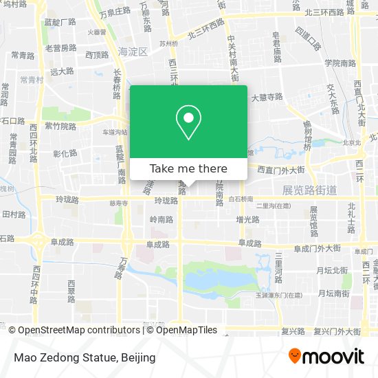 Mao Zedong Statue map