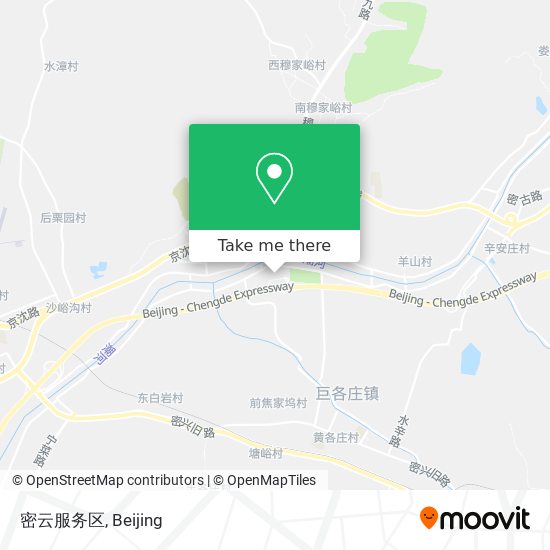 密云服务区 map