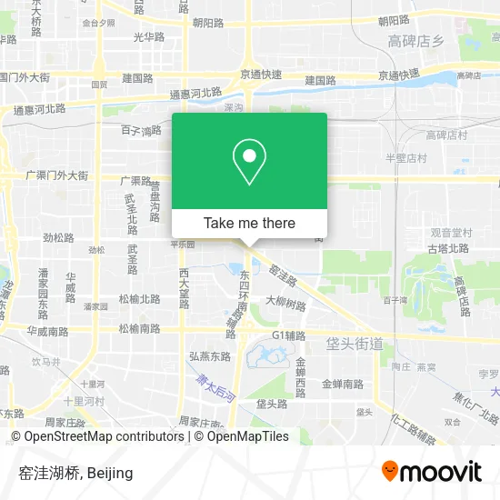 窑洼湖桥 map