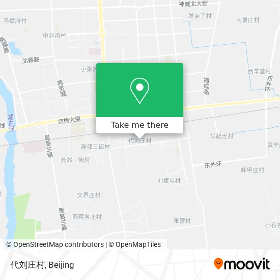 代刘庄村 map