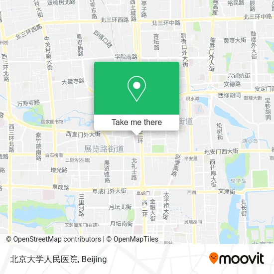 北京大学人民医院 map