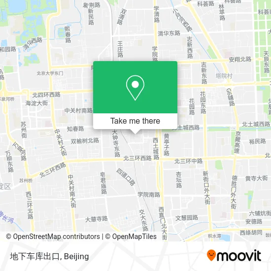 地下车库出口 map