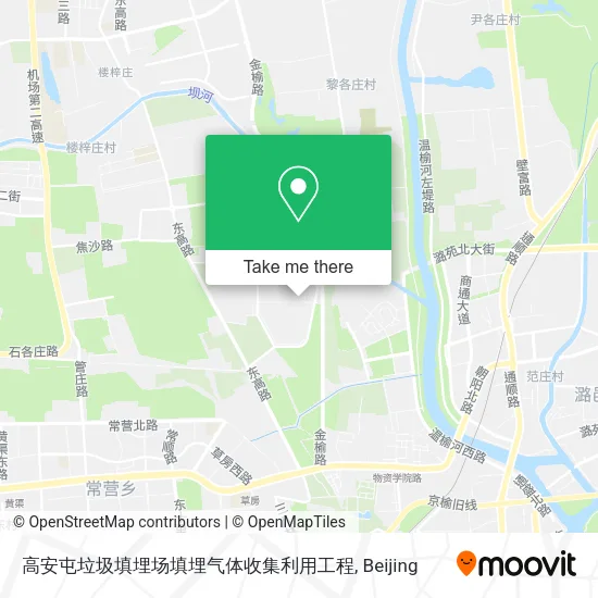 高安屯垃圾填埋场填埋气体收集利用工程 map