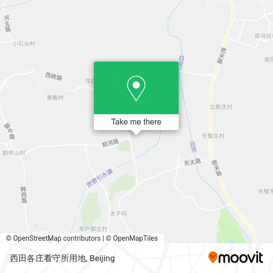 西田各庄看守所用地 map