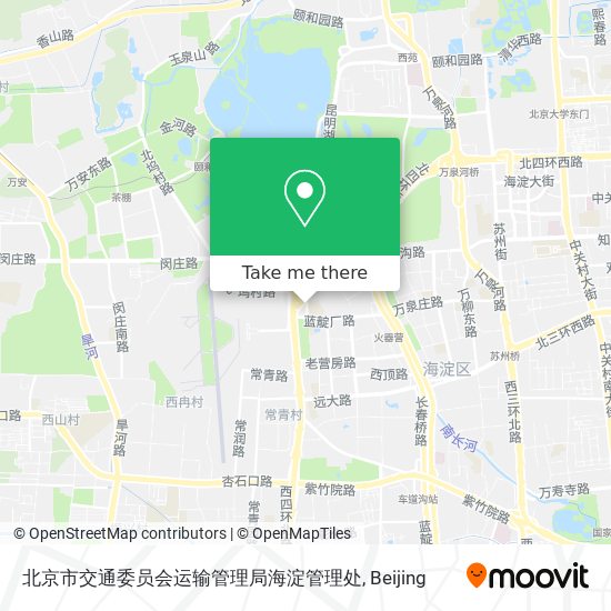 北京市交通委员会运输管理局海淀管理处 map