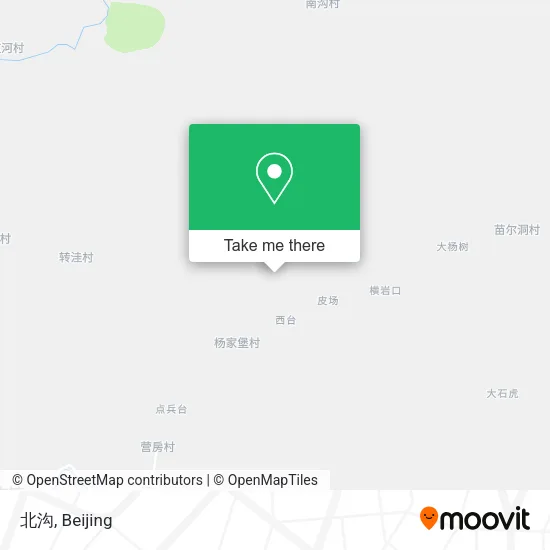 北沟 map