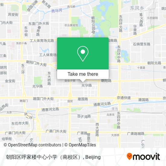 朝阳区呼家楼中心小学（南校区） map
