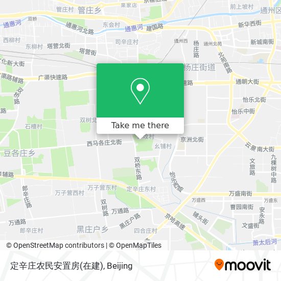 定辛庄农民安置房(在建) map