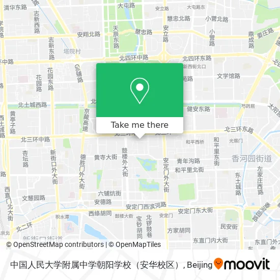 中国人民大学附属中学朝阳学校（安华校区） map