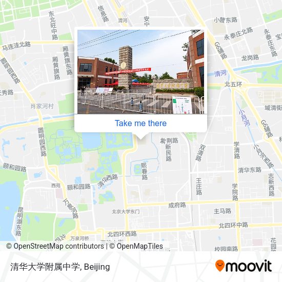 清华大学附属中学 map