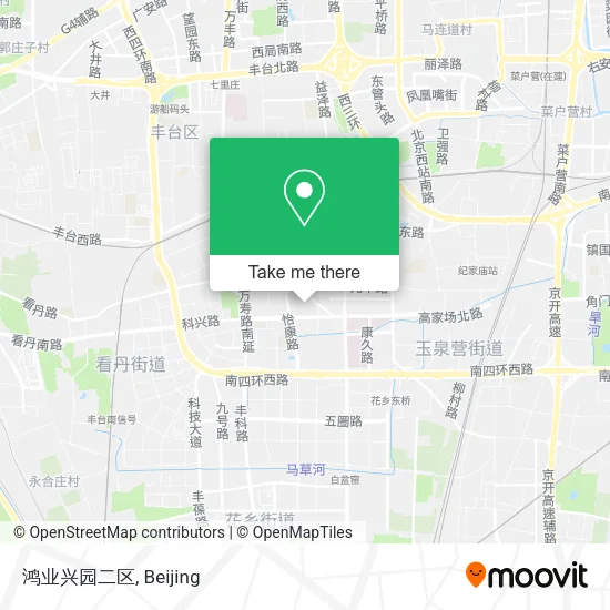 鸿业兴园二区 map