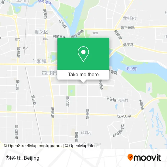 胡各庄 map