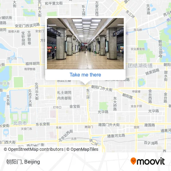 朝阳门 map
