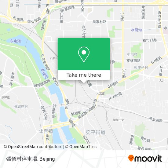 張儀村停車場 map
