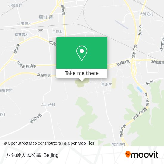 八达岭人民公墓 map