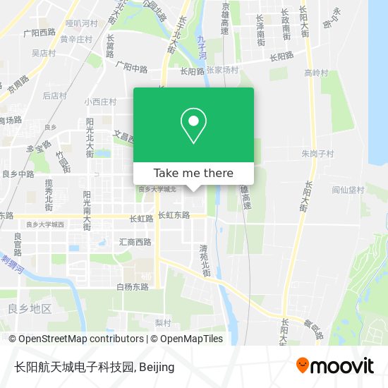 长阳航天城电子科技园 map