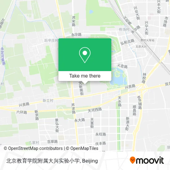 北京教育学院附属大兴实验小学 map