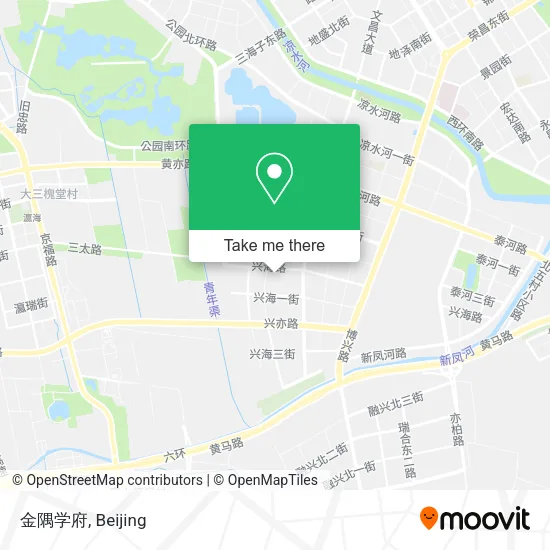 金隅学府 map