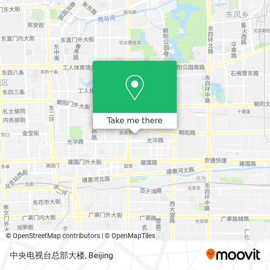 中央电视台总部大楼 map