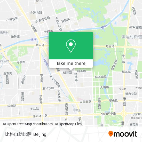 比格自助比萨 map