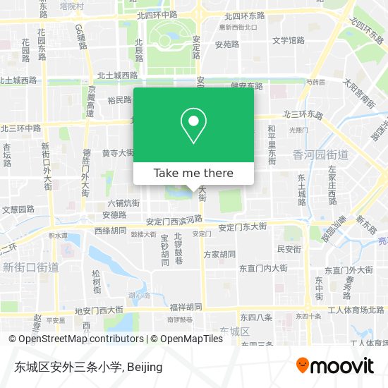 东城区安外三条小学 map