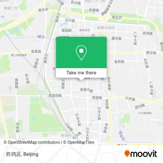 炸鸡店 map