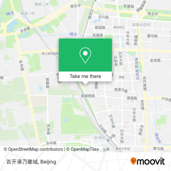 首开康乃馨城 map