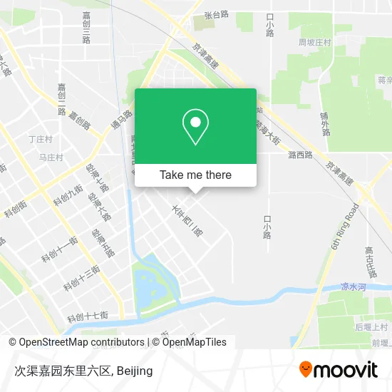 次渠嘉园东里六区 map