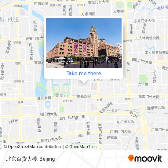 北京百货大楼 map