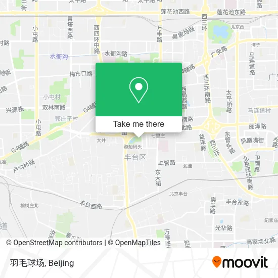 羽毛球场 map