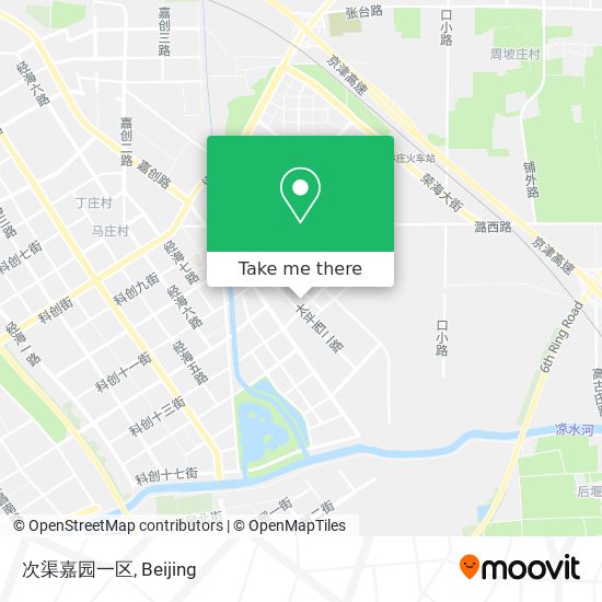 次渠嘉园一区 map